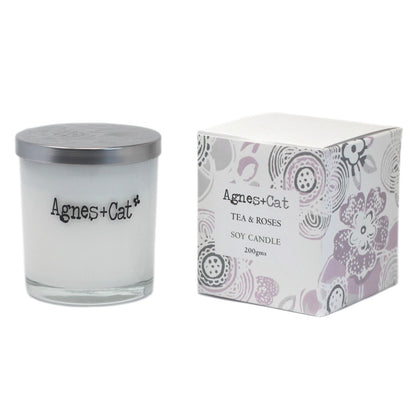 Agnes + Cat Votive Candle - Tea and Roses - Image agnes--cat-votive-candle--tea-and-roses-acvc-05