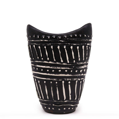 Swirls Shaped Vase - Chocolate - Image swirls-shaped-vase--chocolate-bcv-07