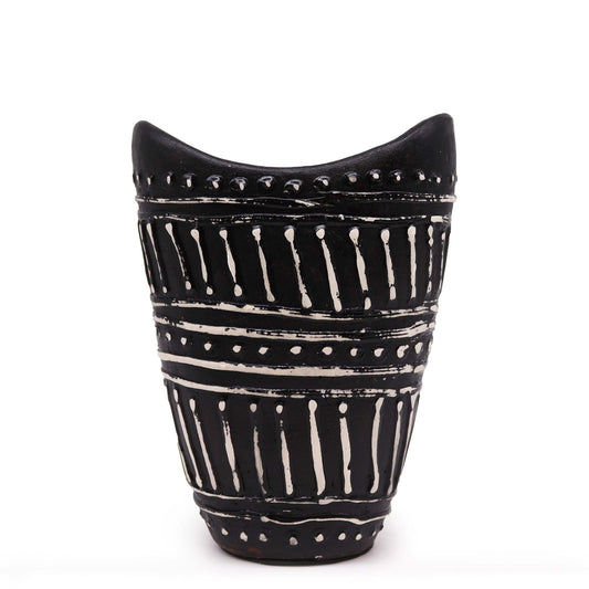 Swirls Shaped Vase - Chocolate - Image swirls-shaped-vase--chocolate-bcv-07