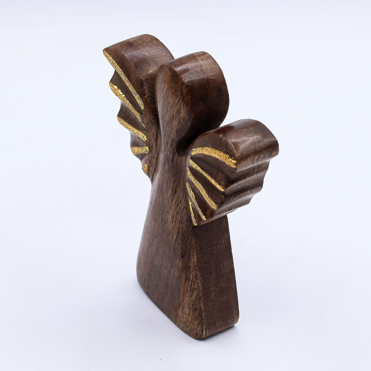 Medium Mango Wood Angel - Gold Decor - Image medium-mango-wood-angel--gold-decor-wang-02