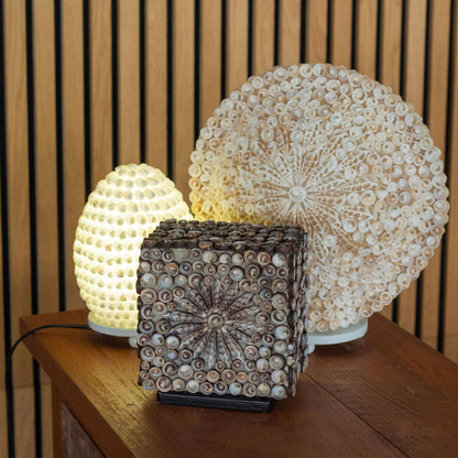 Boho Sea Shell Lamp - Cut Art Shell Oval - 15cm - Image boho-sea-shell-lamp--cut-art-shell-oval--15cm-bbsl-10