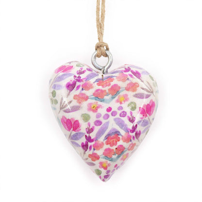 Lrg Decor Wood Heart -  Pretty Floral - Image lrg-decor-wood-heart---pretty-floral-weh-07