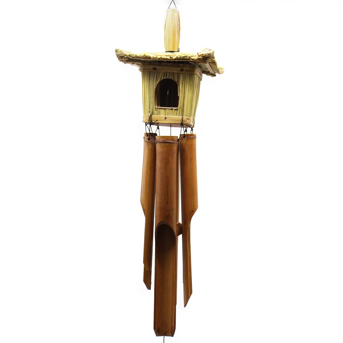 Square Seagrass Bird Box with Chimes 49x15cm - Image square-seagrass-bird-box-with-chimes-49x15cm-birdb-04