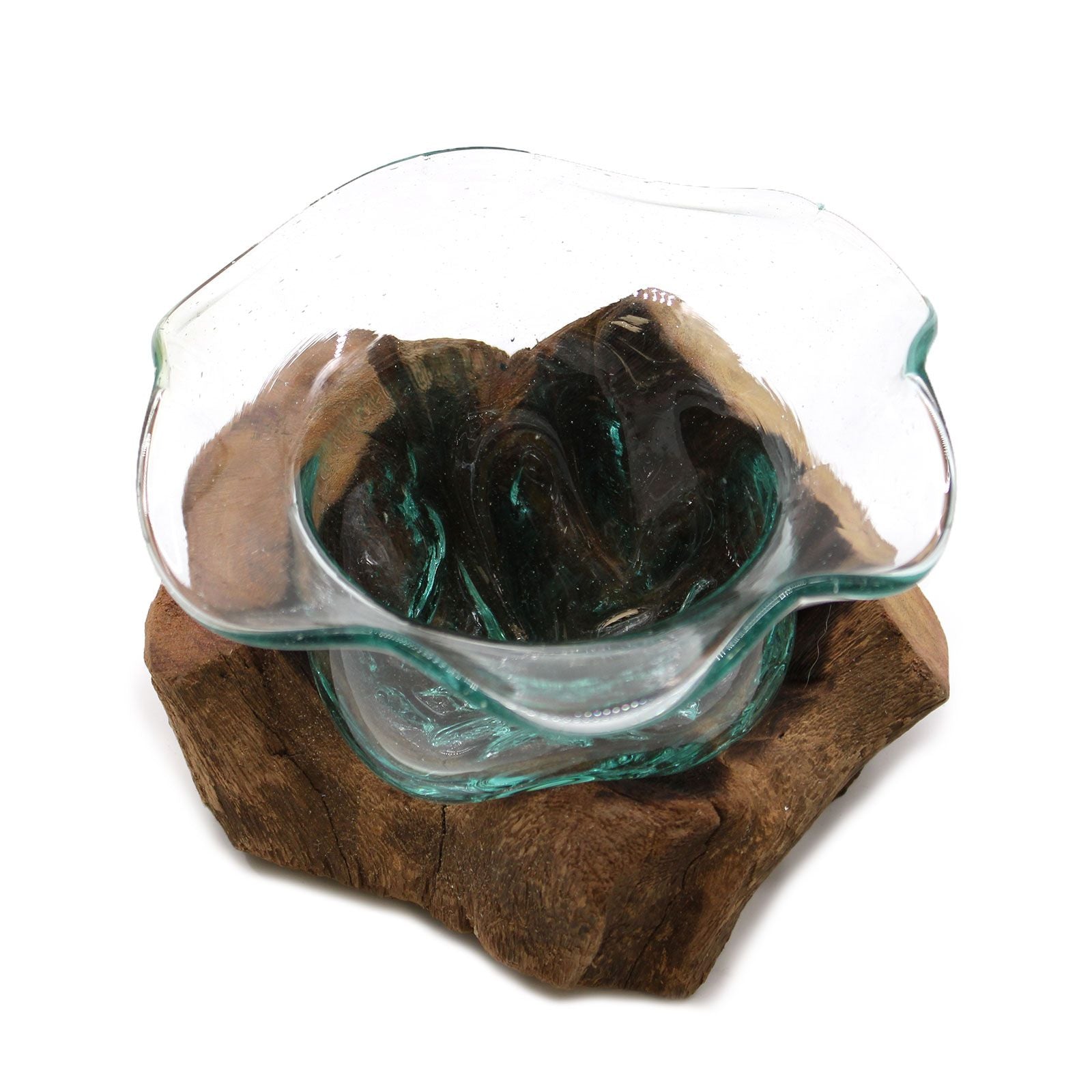 Molton Glass Fancy Sweet Bowl on Wood - Image molton-glass-fancy-sweet-bowl-on-wood-mgw-30