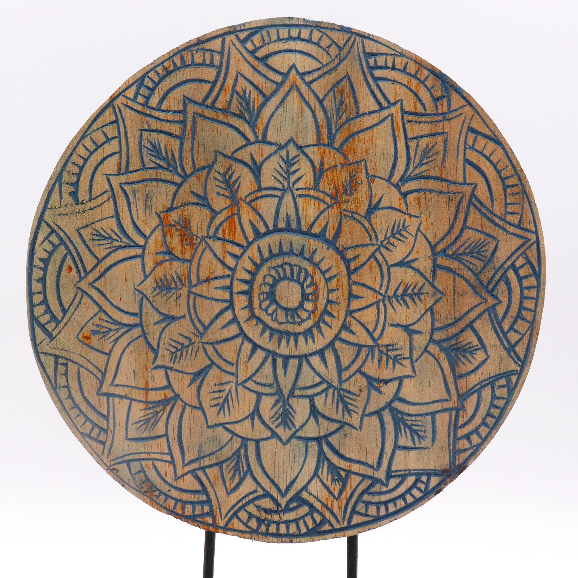 Buddha Feng Shui Set - Flower Mandala - Blue - Image buddha-feng-shui-set--flower-mandala--blue-bfss-02