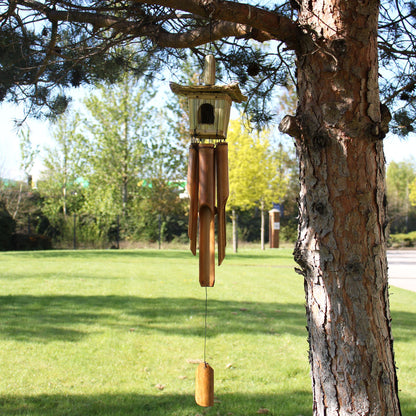 Square Seagrass Bird Box with Chimes 49x15cm - Image square-seagrass-bird-box-with-chimes-49x15cm-birdb-04