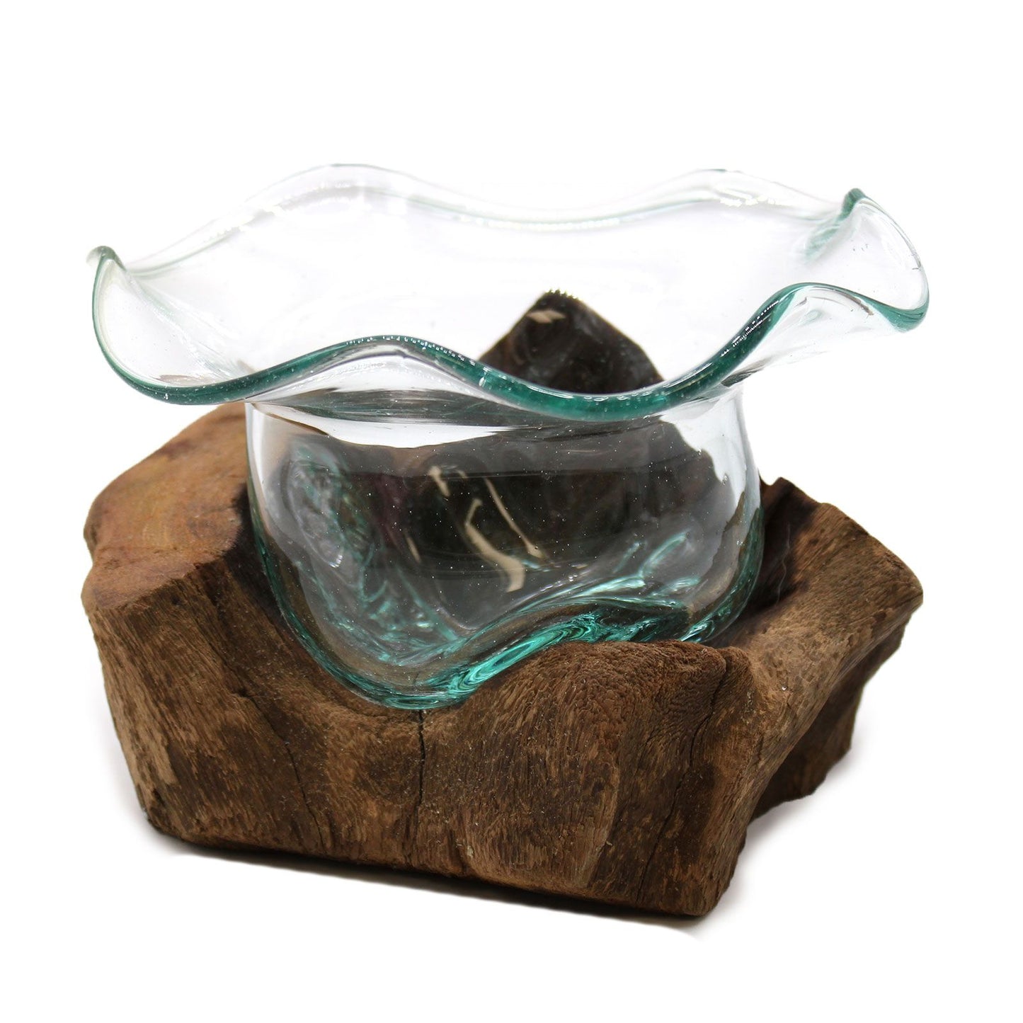 Molton Glass Fancy Sweet Bowl on Wood - Image molton-glass-fancy-sweet-bowl-on-wood-mgw-30