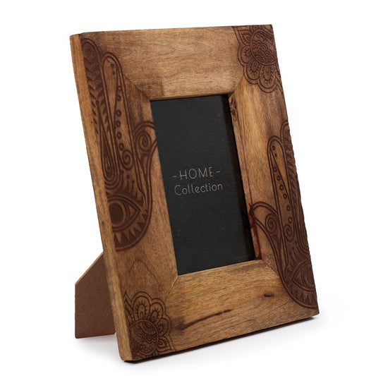 Med Mango Wood Picture Framel (for 10x15cm) 26x20x2cm - Hansa - Black - Image med-mango-wood-picture-framel-for-10x15cm-26x20x2cm--hansa--black-mwpf-10