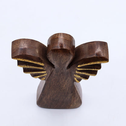 Medium Mango Wood Angel - Gold Decor - Image medium-mango-wood-angel--gold-decor-wang-02