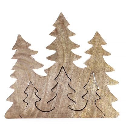 Lost in the Forrest - Three Trees 3D Wooden Decoration - 20x23cm - Image lost-in-the-forrest--three-trees-3d-wooden-decoration--20x23cm-lif-02