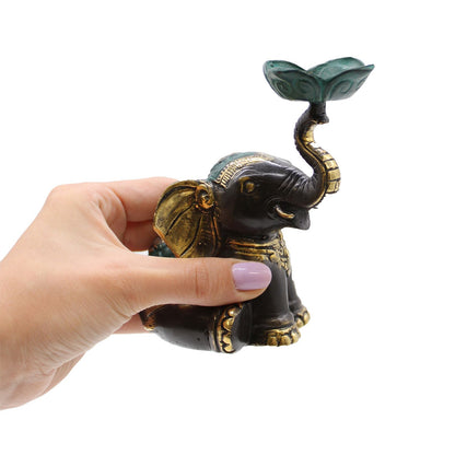 Medium Elephant Candle / Incense Holder - Image medium-elephant-candle--incense-holder-bff-31