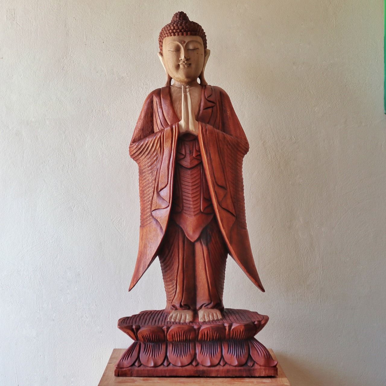 Buddha Statue Standing - 1m Welcome - Image buddha-statue-standing--1m-welcome-hcbs-23