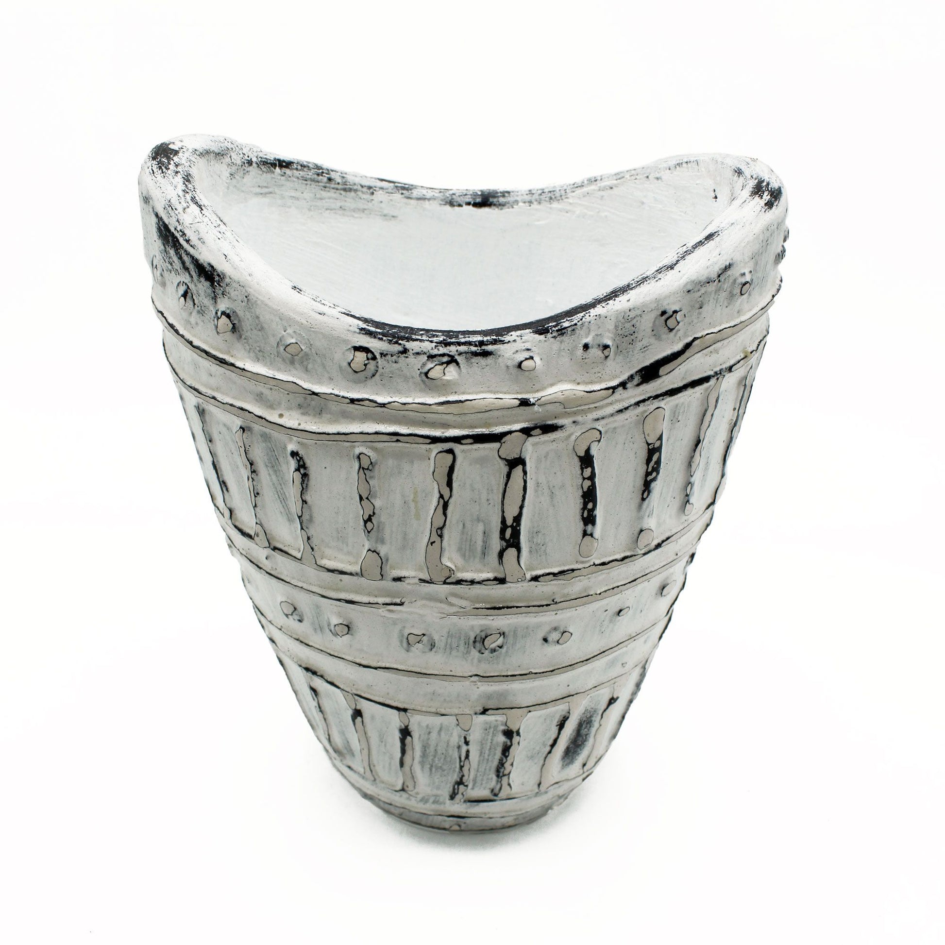 Wide Neck Shaped Vase - Cream 22cm - Image wide-neck-shaped-vase--cream-22cm-bcv-14