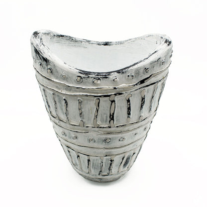 Wide Neck Shaped Vase - Cream 22cm - Image wide-neck-shaped-vase--cream-22cm-bcv-14