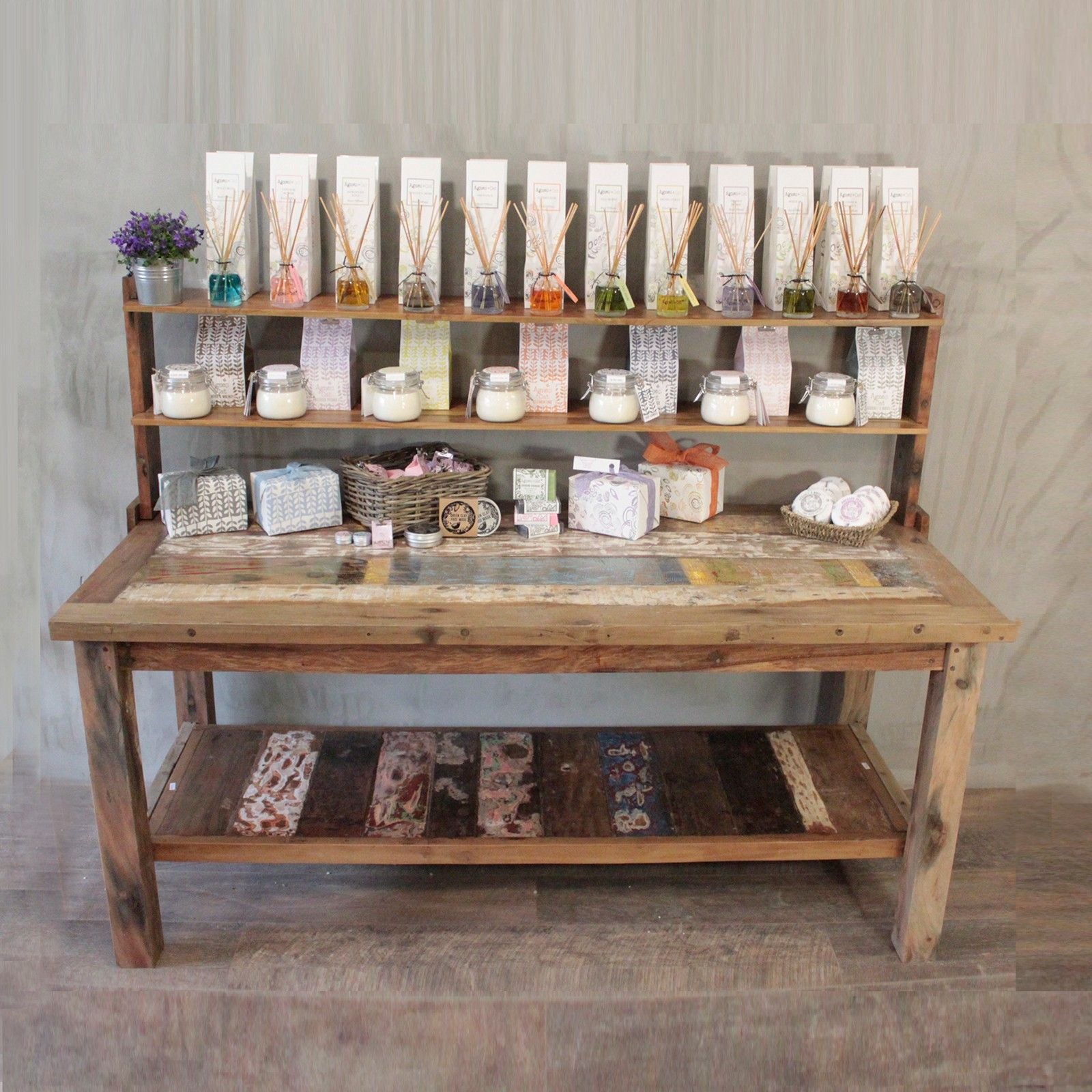 A&C 2.2m Standard Table with top shelf - Image ac-22m-standard-table-with-top-shelf-acshop-06
