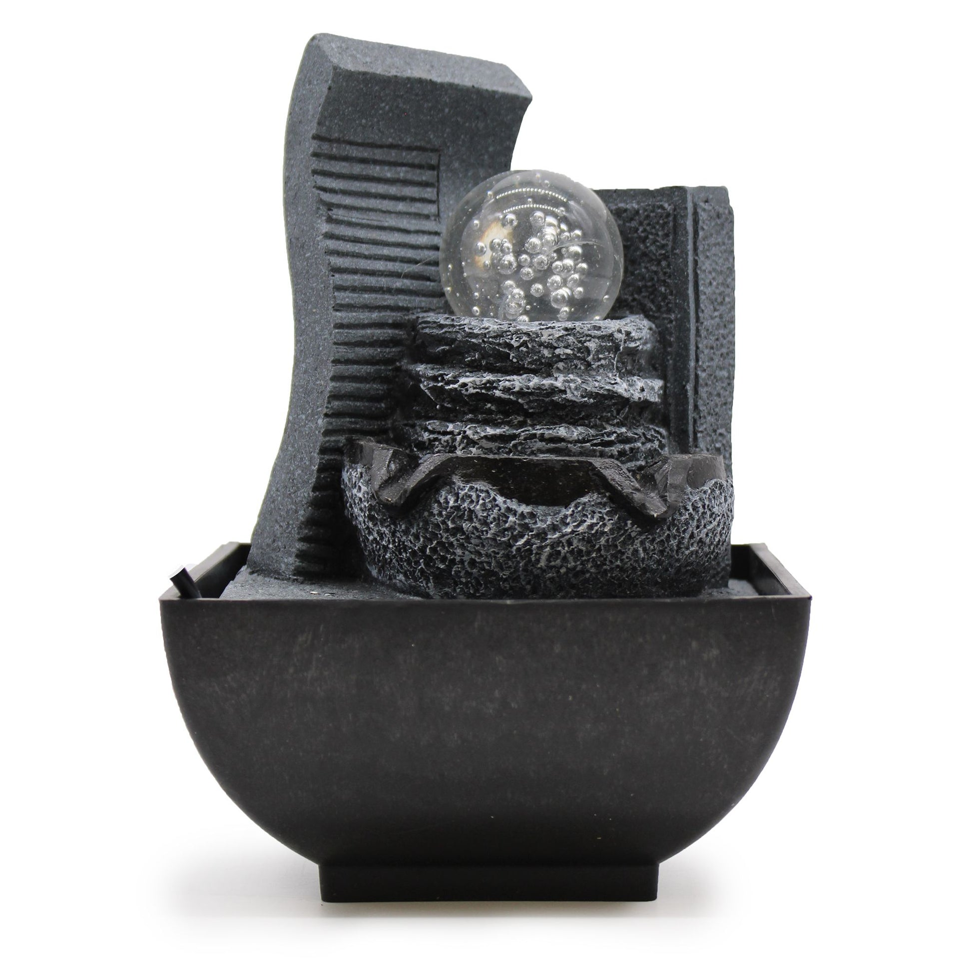 Tabletop Water Feature - 18cm - Cascading Rock Formation - Image tabletop-water-feature--18cm--cascading-rock-formation-waterf-05