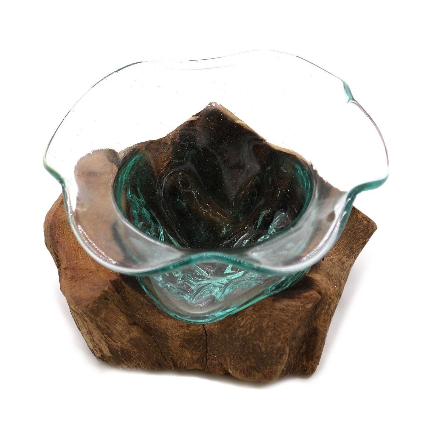 Molton Glass Fancy Sweet Bowl on Wood - Image molton-glass-fancy-sweet-bowl-on-wood-mgw-30
