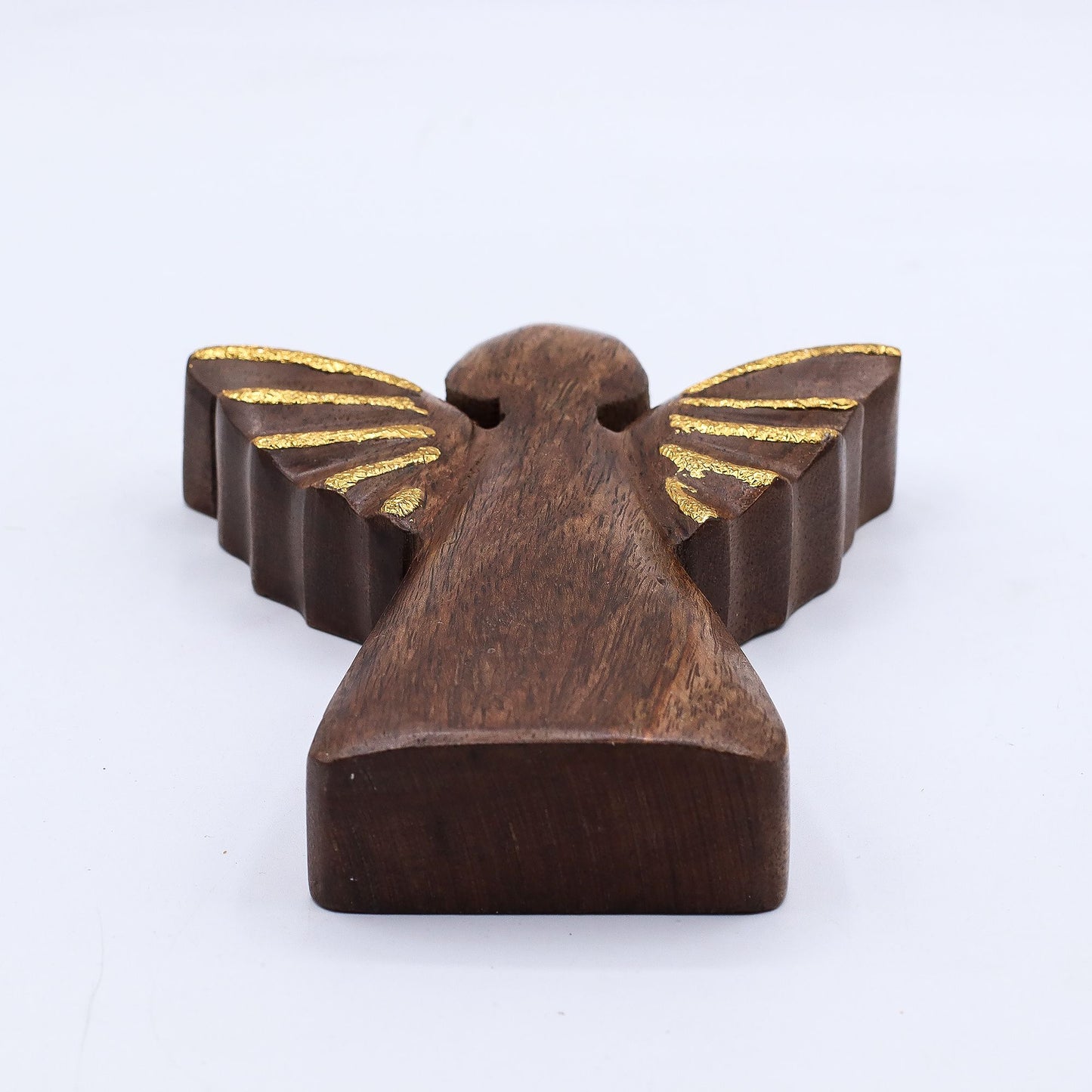 Medium Mango Wood Angel - Gold Decor - Image medium-mango-wood-angel--gold-decor-wang-02