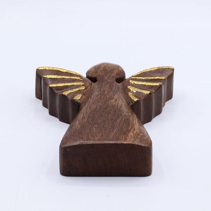 Medium Mango Wood Angel - Gold Decor - Image medium-mango-wood-angel--gold-decor-wang-02