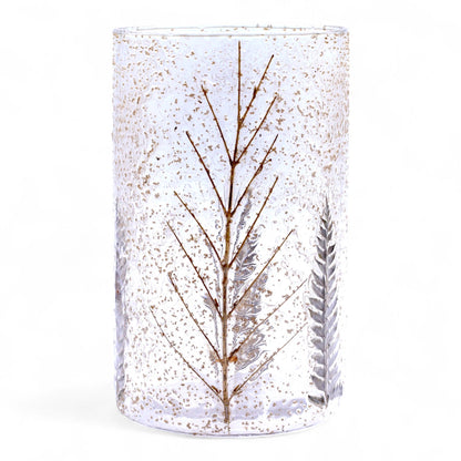 Natural Floral Glass - Tall Vase Candle Holder - Pino - (19x11cm) - Image natural-floral-glass--tall-vase-candle-holder--pino--19x11cm-nfg-12