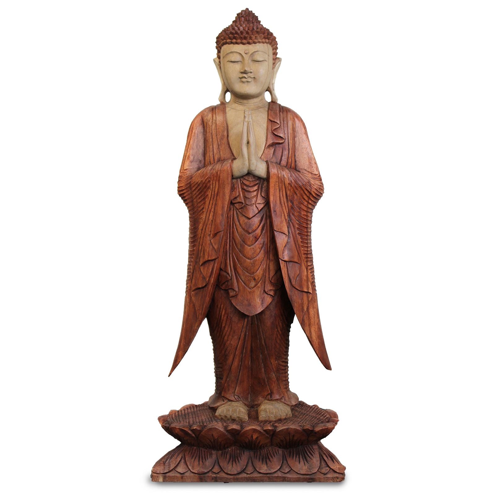 Buddha Statue Standing - 1m Welcome - Image buddha-statue-standing--1m-welcome-hcbs-23