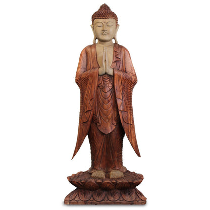 Buddha Statue Standing - 1m Welcome - Image buddha-statue-standing--1m-welcome-hcbs-23