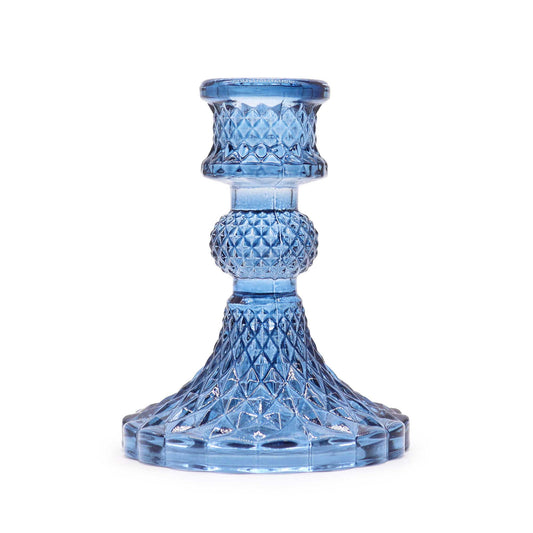 Vintage Dinner Candle Holder - Royal Blue - Image vintage-dinner-candle-holder--royal-blue-gchd-01
