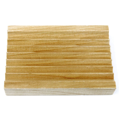 Hemu Wood Soap Dish - Groovy - Image hemu-wood-soap-dish--groovy-wsoapd-10