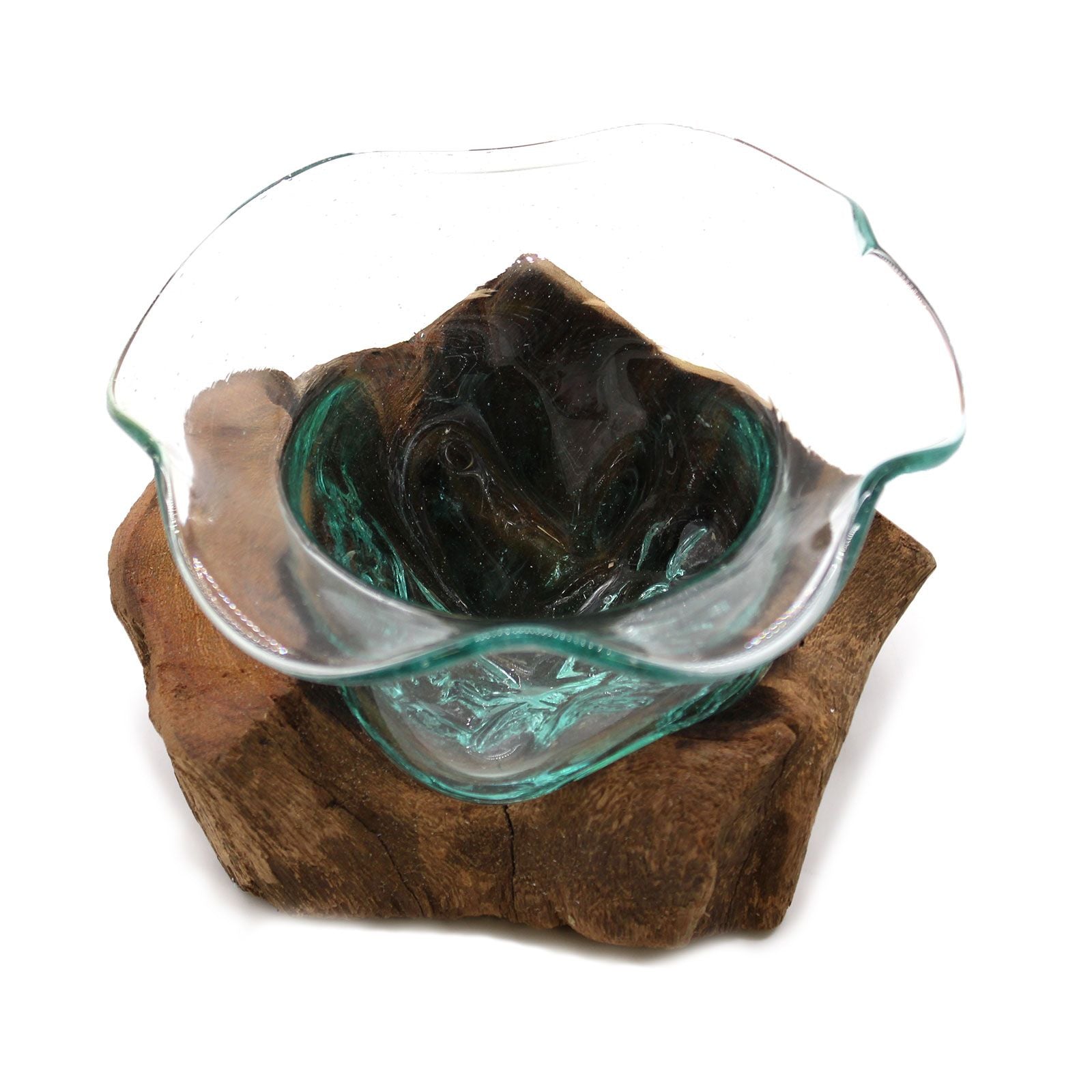 Molton Glass Fancy Sweet Bowl on Wood - Image molton-glass-fancy-sweet-bowl-on-wood-mgw-30