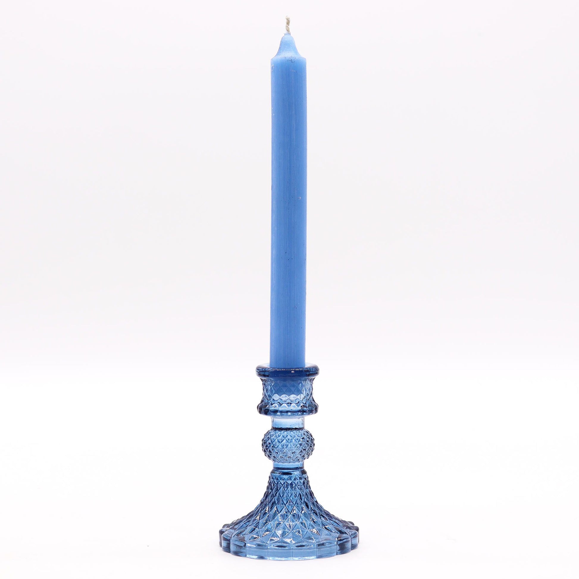 Vintage Dinner Candle Holder - Royal Blue - Image vintage-dinner-candle-holder--royal-blue-gchd-01