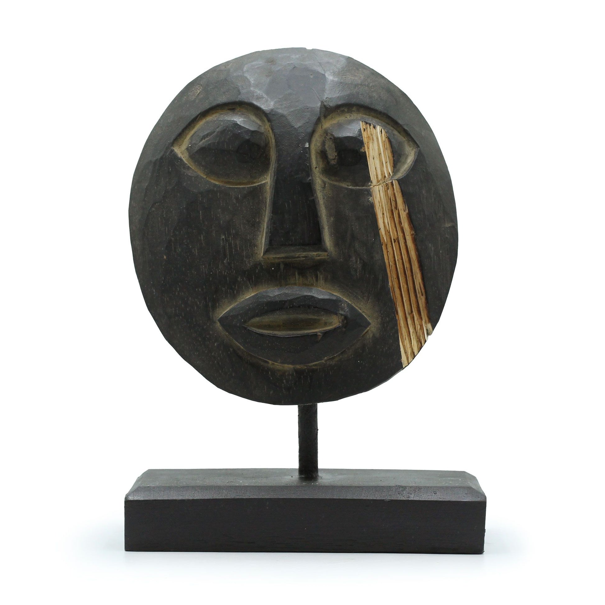 Timor Tribal Decorative Mask - Black 27x20cm - Image timor-tribal-decorative-mask--black-27x20cm-vintep-10