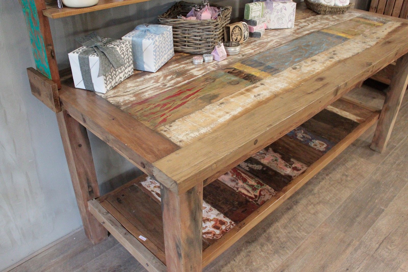 A&C 2.2m Standard Table with top shelf - Image ac-22m-standard-table-with-top-shelf-acshop-06
