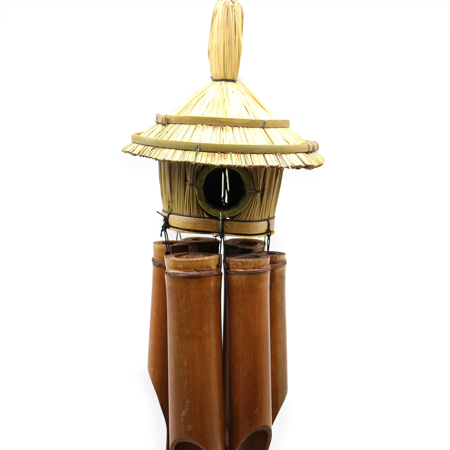 Lrg Round Seagrass Bird Box with Chimes 56x20cm - Image lrg-round-seagrass-bird-box-with-chimes-56x20cm-birdb-05