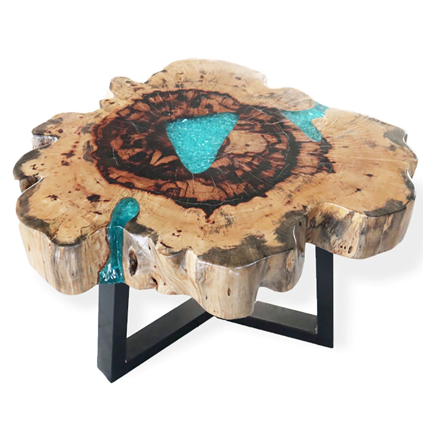 Tamarind and Resin Coffee Table - Aqua - Image tamarind-and-resin-coffee-table--aqua-rwa-01