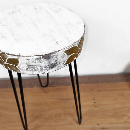 Albasia Wood Plant Stand - Whitewash - Image albasia-wood-plant-stand--whitewash-hps-01