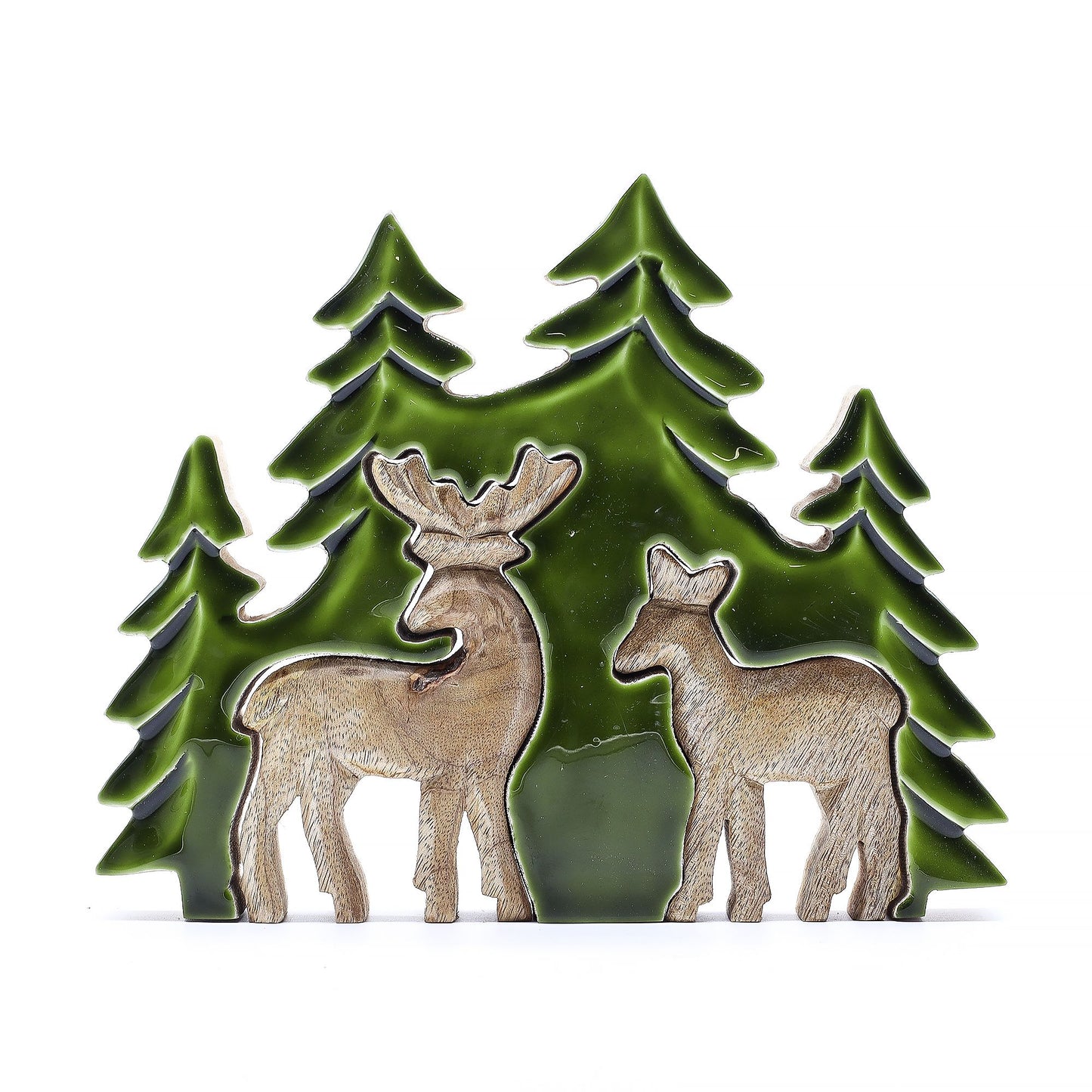 Lost in the Forrest -  Two Dear in the Forrest 3D Wooden Decoration - 18x23cm - Image lost-in-the-forrest---two-dear-in-the-forrest-3d-wooden-decoration--18x23cm-lif-03