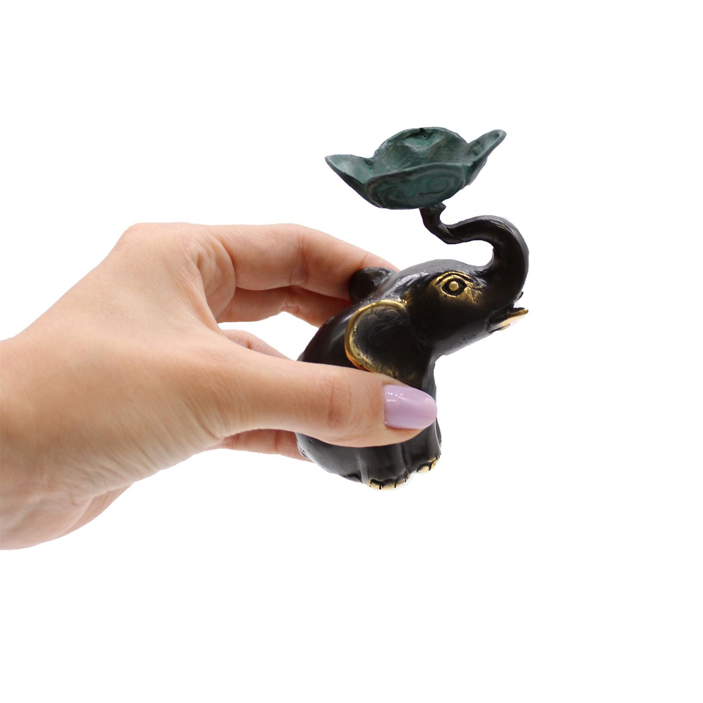 Small Elephant Candle / Incense Holder - Image small-elephant-candle--incense-holder-bff-32