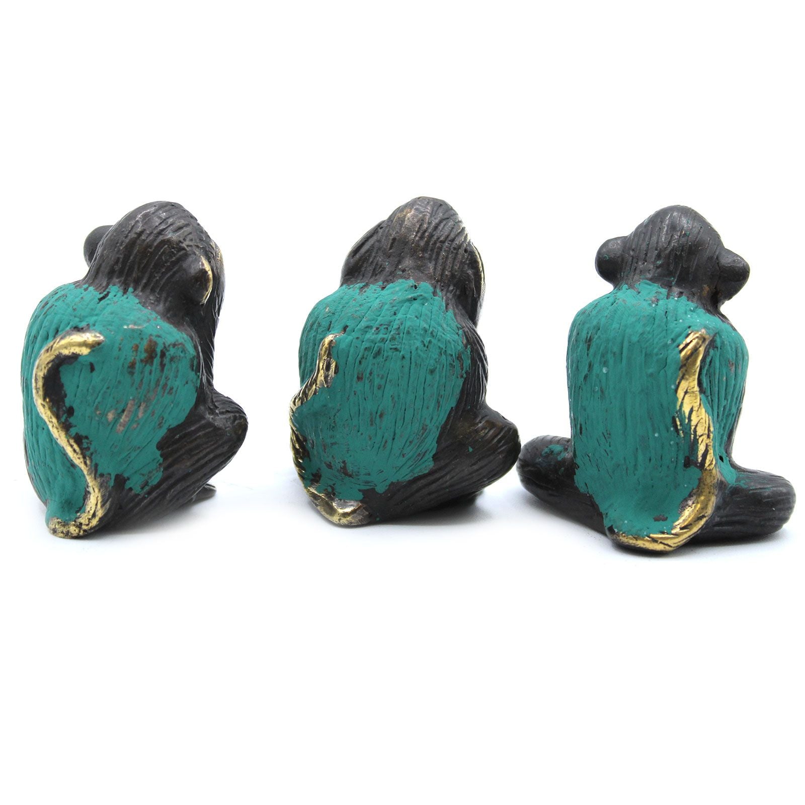 Set of 3 - See No Evil etc - Monkeys - Image set-of-3--see-no-evil-etc--monkeys-bff-12