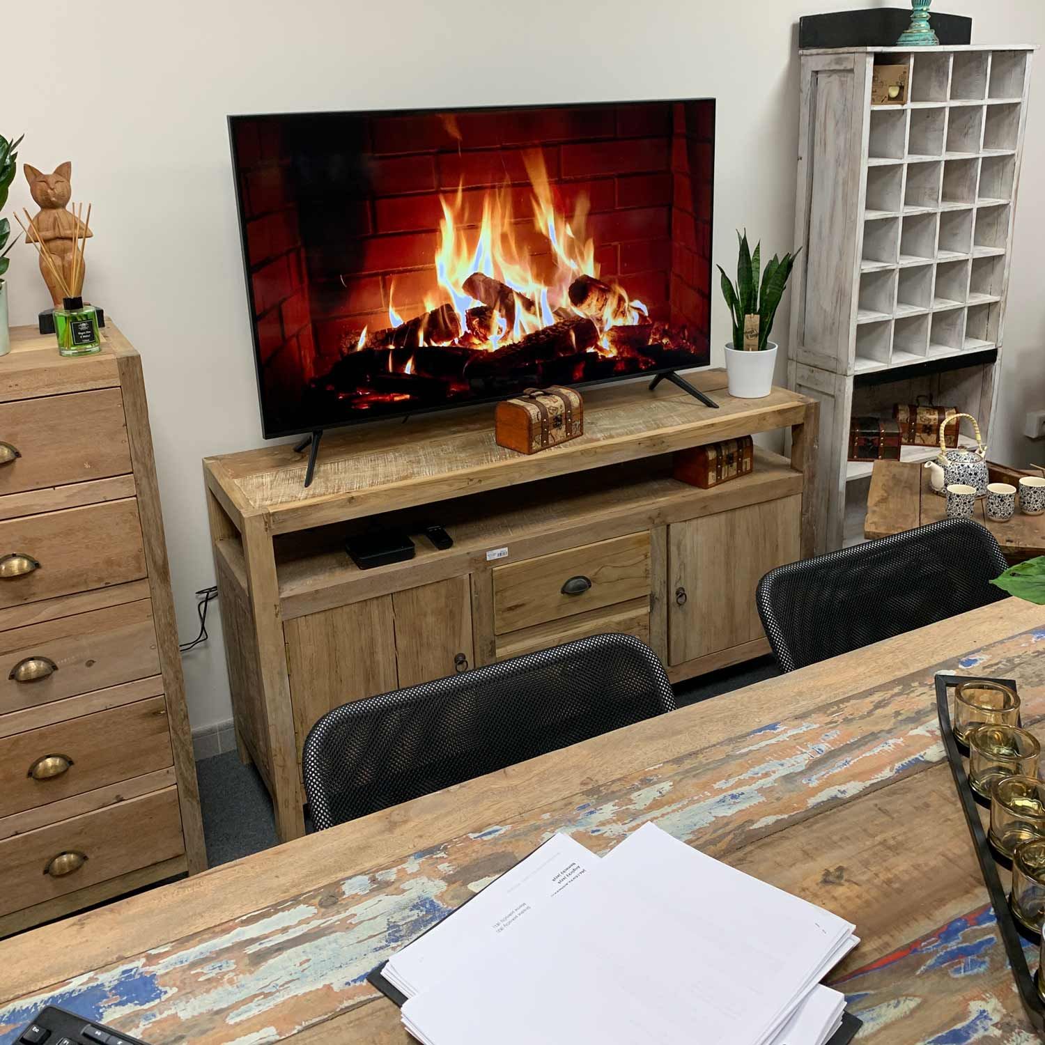 Large TV Stand - Recycled Wood - Image large-tv-stand--recycled-wood-acshop-18