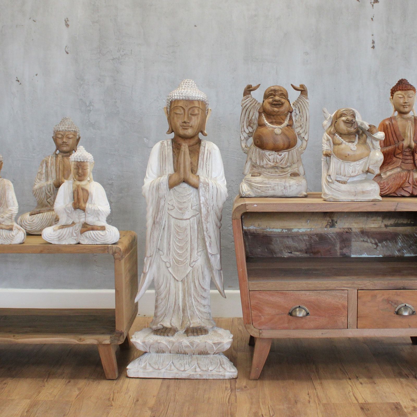 Buddha Statue Standing - 1m Welcome - Image buddha-statue-standing--1m-welcome-hcbs-23