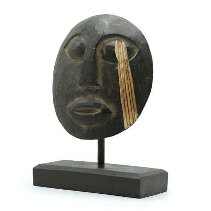 Timor Tribal Decorative Mask - Black 27x20cm - Image timor-tribal-decorative-mask--black-27x20cm-vintep-10