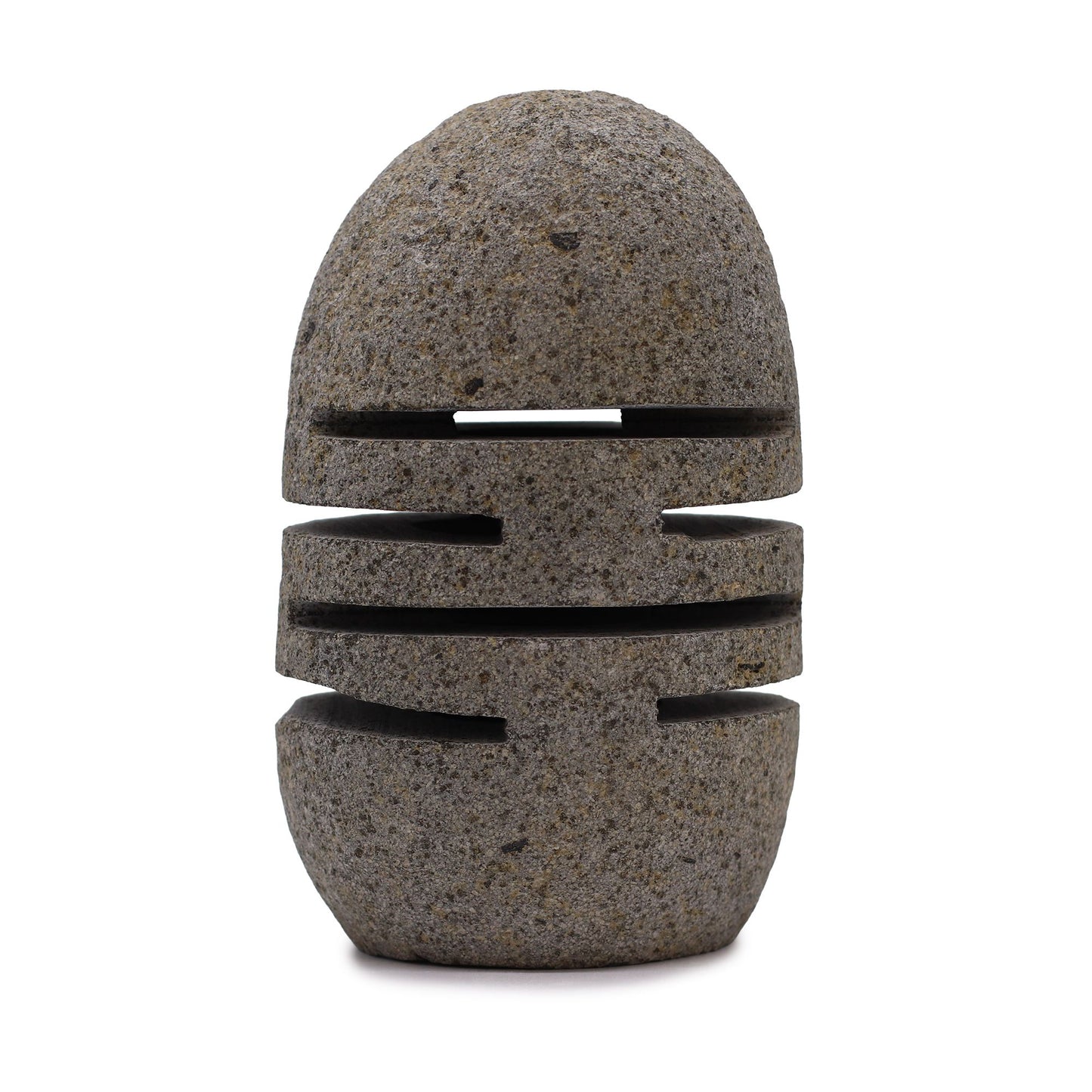 Natural Riverstone Candle Holder - Standing Stone Cut - Image natural-riverstone-candle-holder--standing-stone-cut-rsch-03