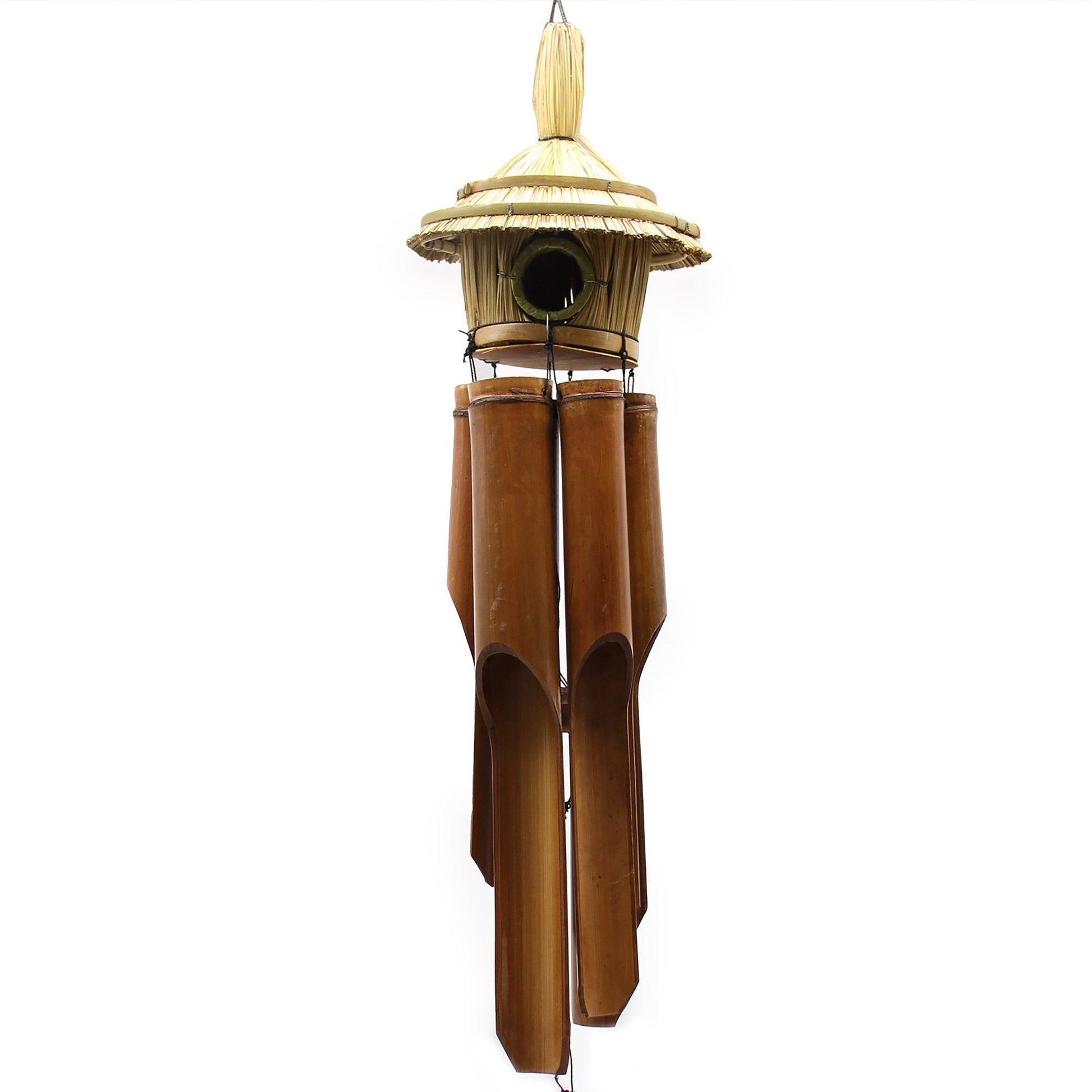 Lrg Round Seagrass Bird Box with Chimes 56x20cm - Image lrg-round-seagrass-bird-box-with-chimes-56x20cm-birdb-05