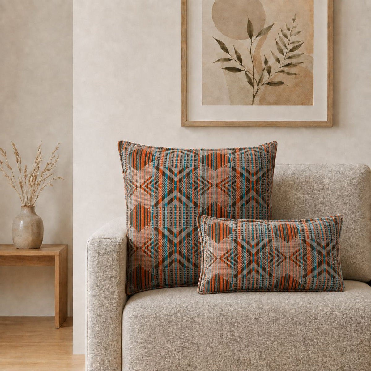 Urban Tribal Cotton Cushion Cover – 60 x 60cm