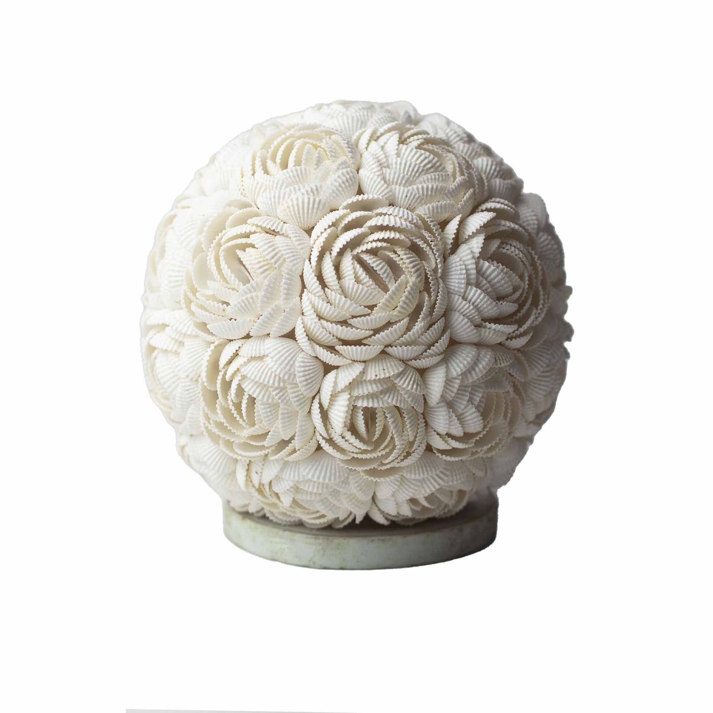 Boho Sea Shell Lamp - Rose Globe - 15cm - Image boho-sea-shell-lamp--rose-globe--15cm-bbsl-01
