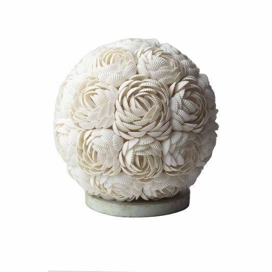 Boho Sea Shell Lamp - Rose Globe - 20cm - Image boho-sea-shell-lamp--rose-globe--20cm-bbsl-02