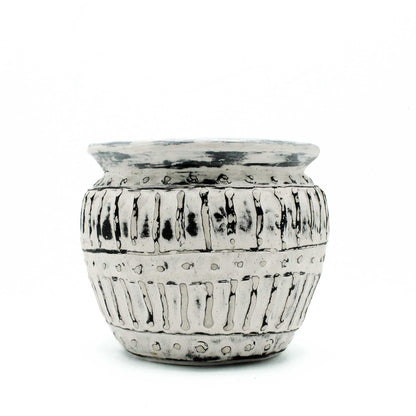 Greek Clay Plant Pot  - Cream 12cm - Image greek-clay-plant-pot---cream-12cm-bcv-16