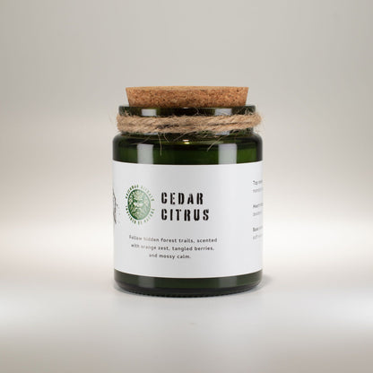 Greenman Woodwick Soy Candle - Cedar Citrus - Image greenman-woodwick-soy-candle--cedar-citrus-wsoyc-10