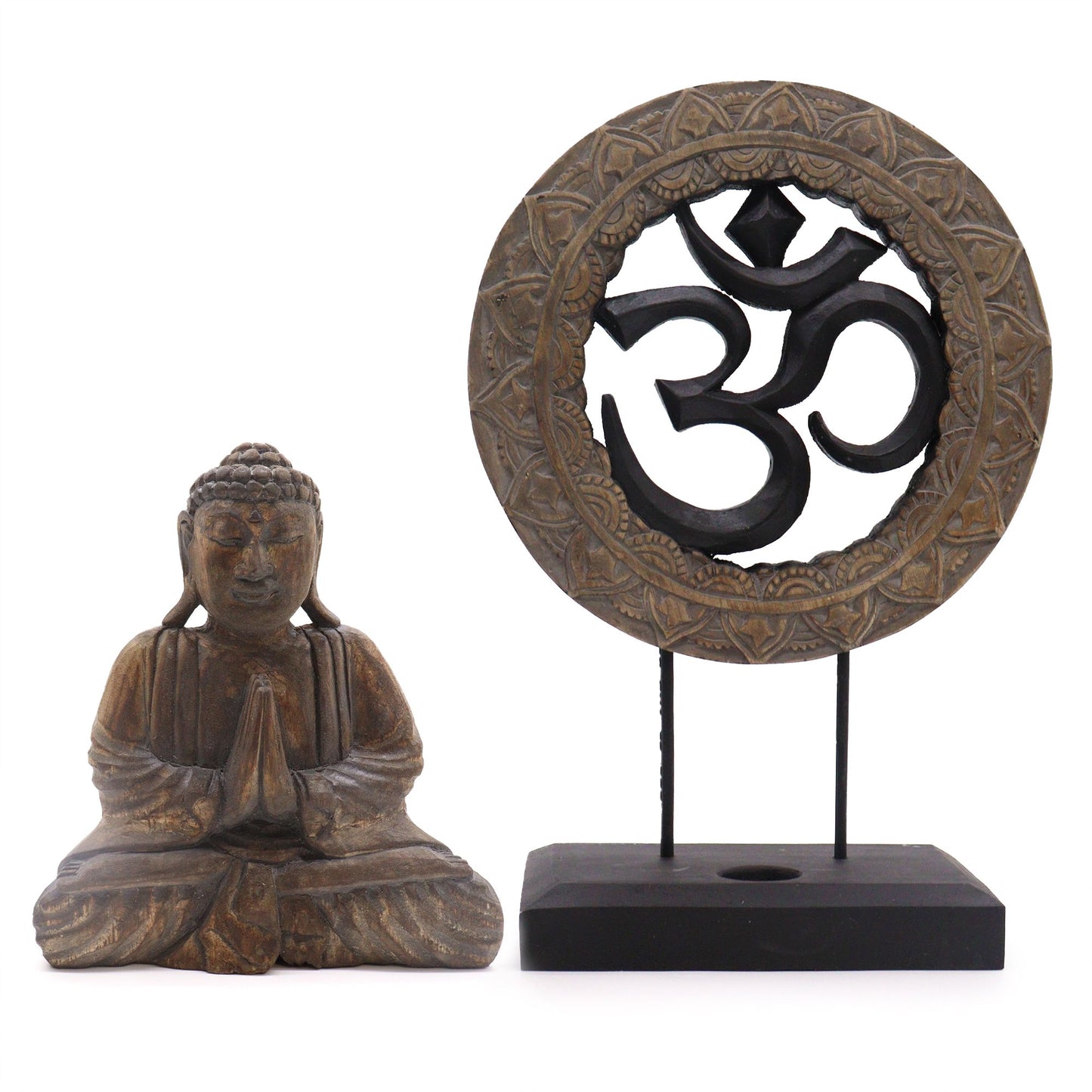 Buddha Feng Shui Set - Om - Grey & Black - Image buddha-feng-shui-set--om--grey--black-bfss-03