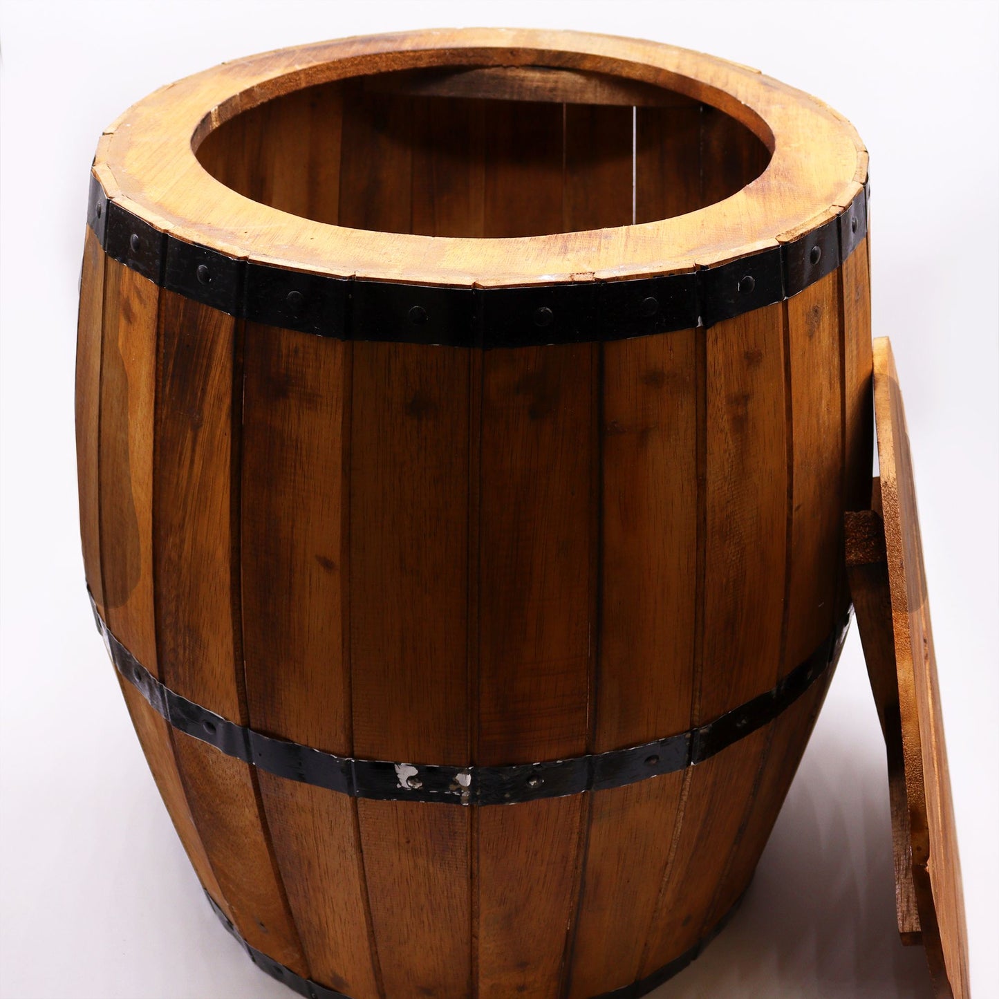Beer Barrel Table & Parasol Stand – Natural Wood 60 x 48.5 cm - Image beer-barrel-table--parasol-stand--natural-wood-60-x-485-cm-bts-05